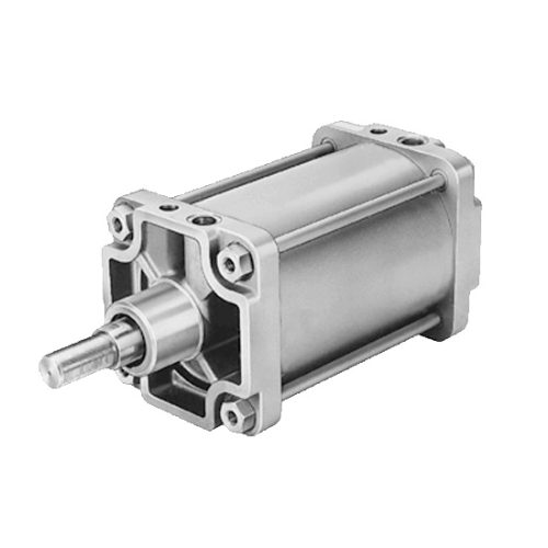 Cilindro neumático de gran diámetro CKD ISO 6431 para carga pesada.