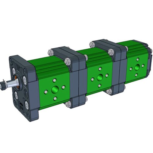 Bomba de engranajes múltiple 9M101 brida 25.4mm.