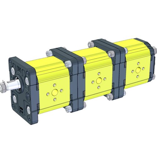 Bomba múltiple industrial 9M201 brida 36.5mm de aluminio.