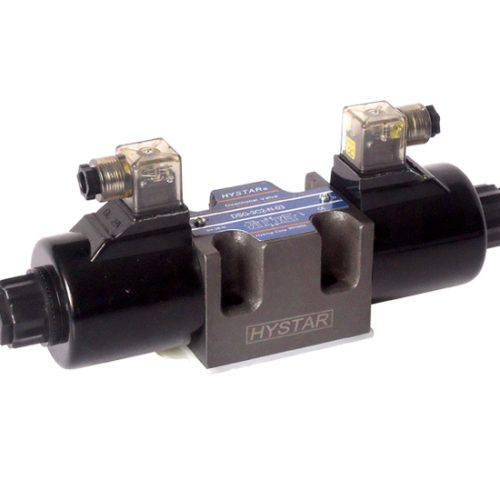 Electroválvula hidráulica DSG-03 doble bobina para control de posición.