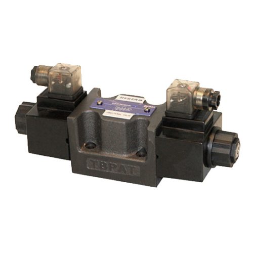 Electroválvula pilotada HYSTAR serie DSHG doble bobina alta potencia.