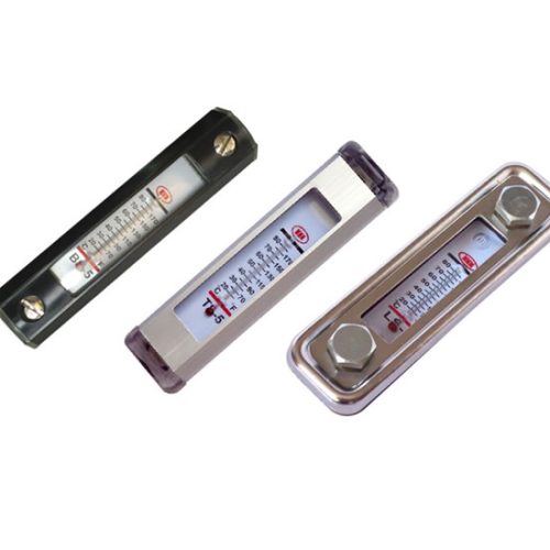 Indicador visual de nivel de aceite y temperatura para tanque.