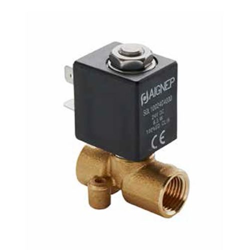 Válvula solenoide de accionamiento directo serie 01F-02F para fluidos.
