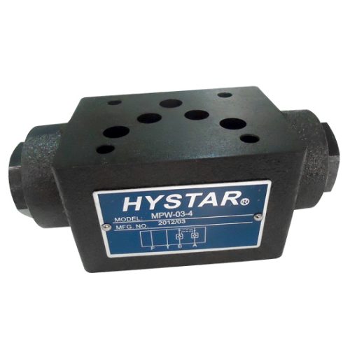 Válvula antirretorno piloteada de montaje modular.